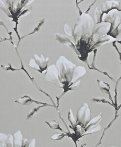 Momentum Wallcoverings 03 by Harlequin Wallpaper- Lotus in Silver