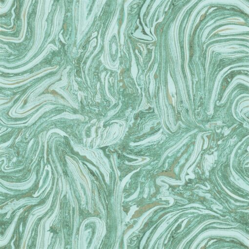 Momentum Wallcoverings 03 by Harlequin Wallpaper- Makrana in Emerald