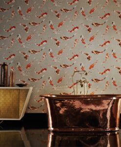 Harlequin Koi Wallpaper from the Momentum 03 Collection