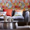 Axis wallpaper by Scion in Lime/Peony/Sunset