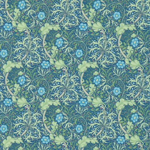 Morris & Co's Morris Seaweed Wallpaper in Cob and Thyme
