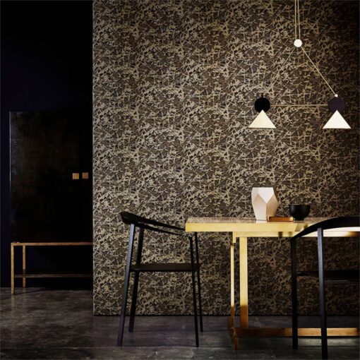 Shatter wallpaper from the Anthology 05 Collection in Gold and Zinc