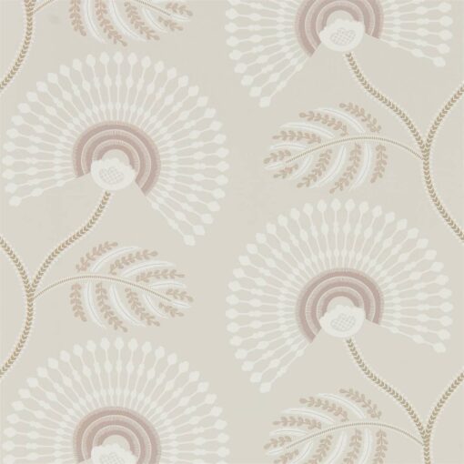 HPUT111911 Louella Wallpaper from the Paloma Collection in Rose Quartz and Pearl