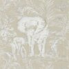Kinabalu elephant wallpaper in Linen