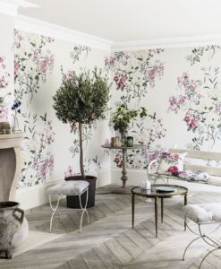 Magnolia & Blossom wallpaper panel b from Waterperry Wallpapers by Sanderson Home