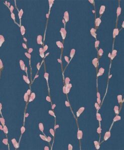 Salice Wallpaper from the Standing Ovation Collection by Harlequin Wallpaper Australia in Rose & Navy