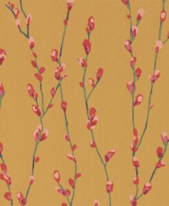 Salice Wallpaper from the Standing Ovation Collection by Harlequin Wallpaper Australia in Fuchsia & Sunshine