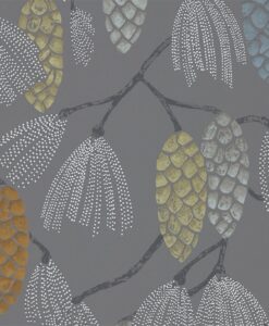Epitome Wallpaper from the Standing Ovation Collection by Harlequin Wallpaper in Mint, Duck Egg & Smoke
