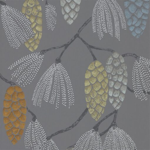 Epitome Wallpaper from the Standing Ovation Collection by Harlequin Wallpaper in Mint, Duck Egg & Smoke