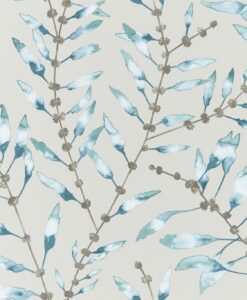 Chaconia Wallpaper from the Anthozoa Collection in Marine & Emerald