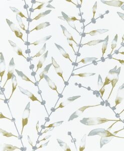 Chaconia Wallpaper from the Anthozoa Collection in Lagoon & Linden
