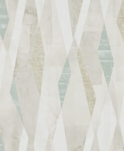 Vertices Wallpaper from the Entity Collection in Teal & Stone