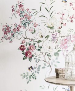 Magnolia & Blossom wallpaper from Waterperry Wallpapers by Sanderson Home