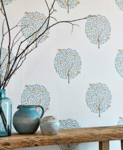 Bay Tree Wallpaper from The Potting Room Collection by Harlequin Wallpaper