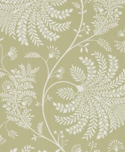 Mapperton Wallpaper from The Art of the Garden Collection in Garden Green & Cream