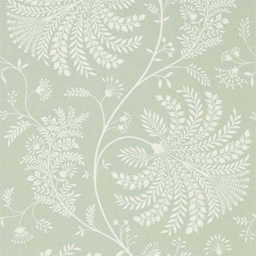 Mapperton Wallpaper from The Art of the Garden Collection in Sage & Cream