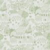 The Allotment Wallpaper from The Potting Room Collection in Fennel