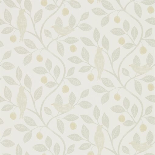Damson Tree Wallpaper from The Potting Room Collection in Linen & Honey