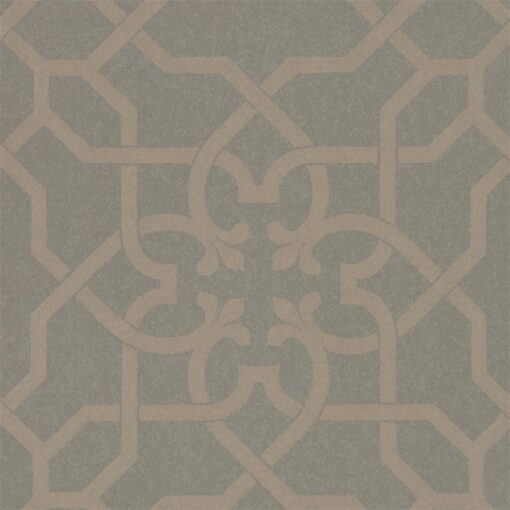 Mawton Wallpaper from the Chiswick Grove Collection by Sanderson in Charcoal and Gilver