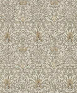 Snakeshead wallpaper from the Archives IV collection by Morris & Co. in Stone & Cream