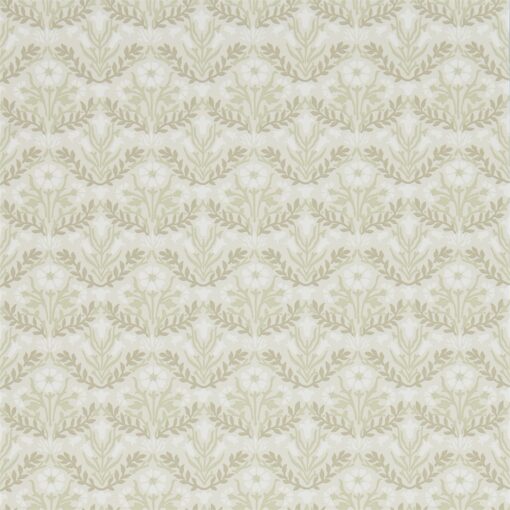 Morris Bellflowers Wallpaper from the Archives IV collection by Morris & Co. in Manilla & Olive