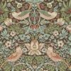 Strawberry Thief from the Craftsman Wallpapers by Morris & Co in Chocolate & Slate