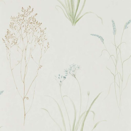 Farne Grasses Wallpaper by Sanderson Home in Cream & Sage
