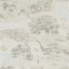 Sea Houses Wallpaper from the Embleton Bay Collection by Sanderson Home in Charcoal & Linen