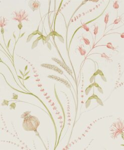 Summer Harvest by Sanderson in Claret and Olive