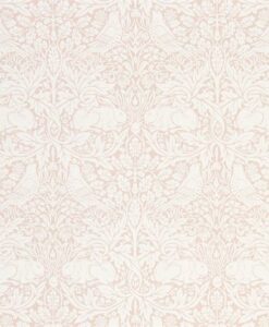 Pure Brer Rabbit Wallpaper by Morris & Co. in Faded Sea Pink