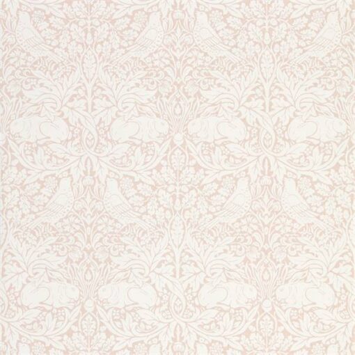 Pure Brer Rabbit Wallpaper by Morris & Co. in Faded Sea Pink
