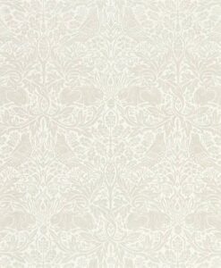 Pure Brer Rabbit Wallpaper by Morris & Co. in white clover
