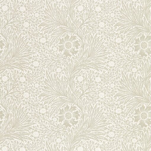 Pure Marigold Wallpaper by Morris & Co. in soft gilver