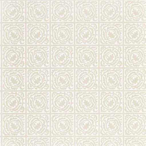 Pure Scroll wallpaper by Morris & Co. in white clover