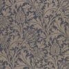 Pure Thistle Wallpaper by Morris & Co. from the Pure North Collection in Black Ink