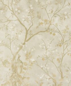Rotherby Wallpaper from the Kempshott Collection by Zophany in Old Gold