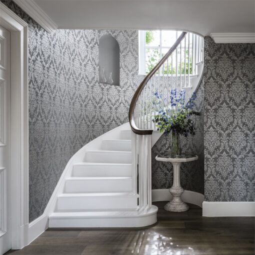 Riverside Damask Wallpaper from Waterperry Wallpapers by Sanderson Home