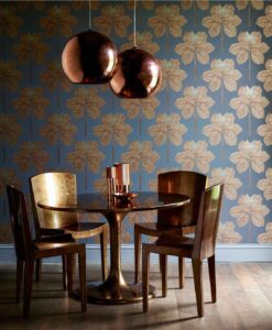 Lovers Knot Wallpaper in Russet by Harlequin