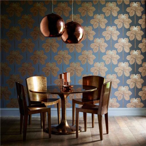 Lovers Knot Wallpaper in Russet by Harlequin