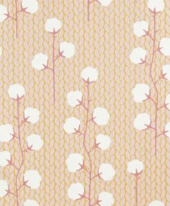 Sweet Cotton Wallpaper by Majvillan in Pink