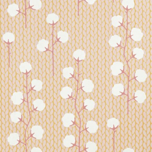 Sweet Cotton Wallpaper by Majvillan in Pink