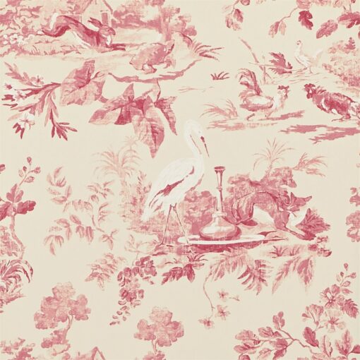 Aesops Fables Wallpaper from Caverley Papers by Sanderson Home