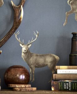 Evesham Deer Wallpaper from the Elysian Collection by Sanderson