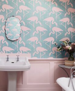 Flamingos Wallpaper - Vintage Flamingo Wallpaper