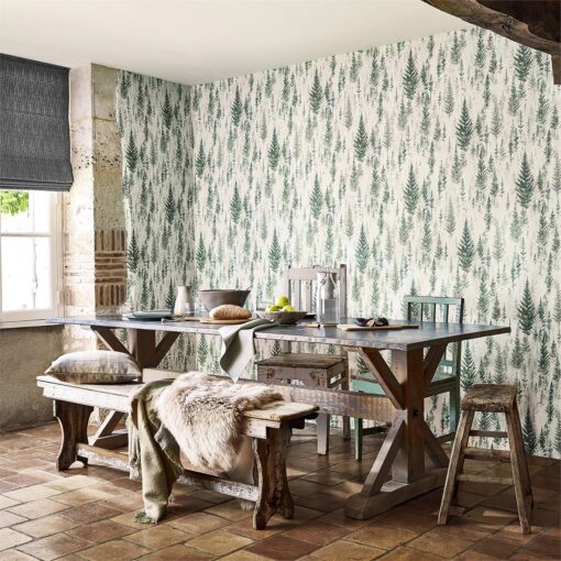Juniper Pine Wallpaper from the Elysian Collection by Sanderson