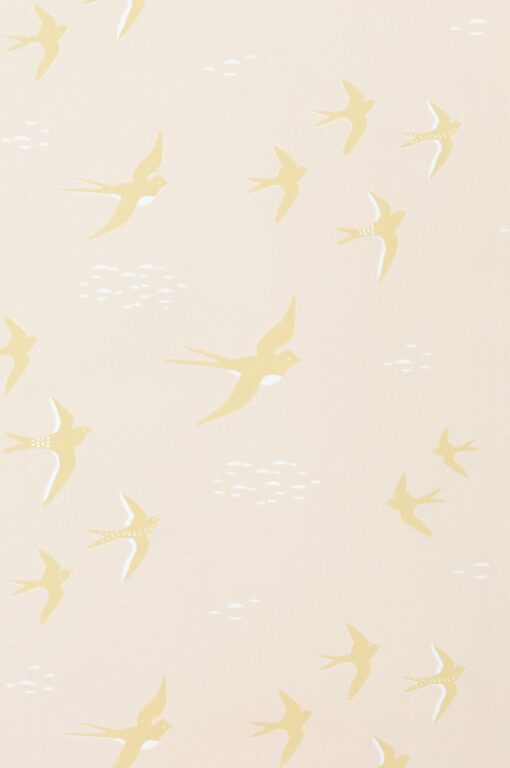 Follow the Wind Wallpaper in Sunny Pink