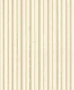 Ticking Stripe 1 Wallpaper - Cream