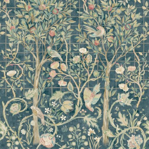 Melsetter Wallpaper by Morris & Co in Indigo and Sage