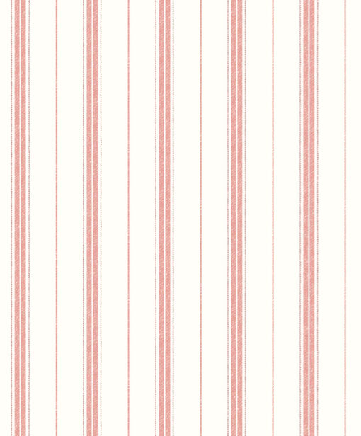 Nils striped wallpaper in Light Red