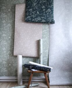 Bianca Wallpaper in Indigo Blue and other colours by Sandberg